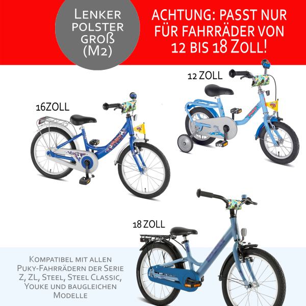 BAMBINIWELT Lenkerpolster, Lenkerschutz für Scooter, Laufrad, Dreirad, Fahrrad